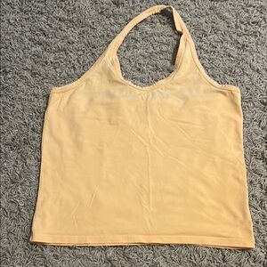 Women's Orange Halter Top